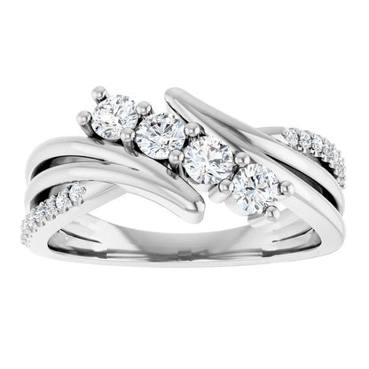 Four-Stone 1.07 CTW Family Ring