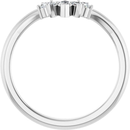 1/6 CTW Accented Contour Band