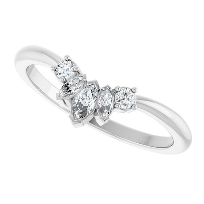 1/6 CTW Accented Contour Band