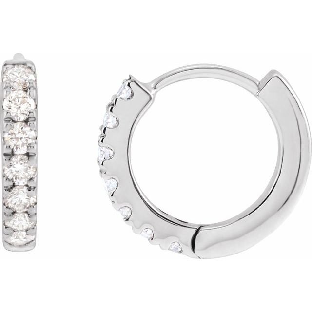 1/5 CTW 10 mm Hoop Earrings