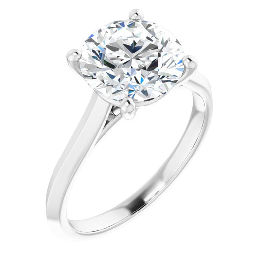 2 9/10 CTW Round Solitaire Engagement Ring