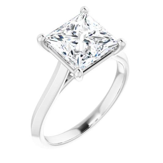 3 CTW Square Solitaire Engagement Ring