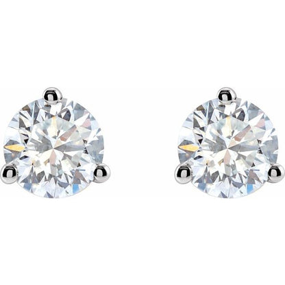 1 CTW Stud Earrings