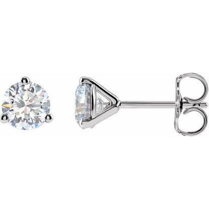 1 CTW Stud Earrings